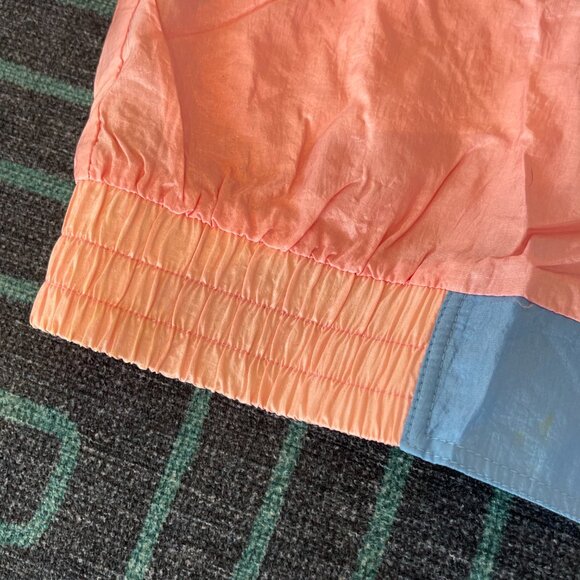 Vintage Athletic Works 80s 90s Pastel Full-Zip Windbreaker Jacket - Picture 7 of 7